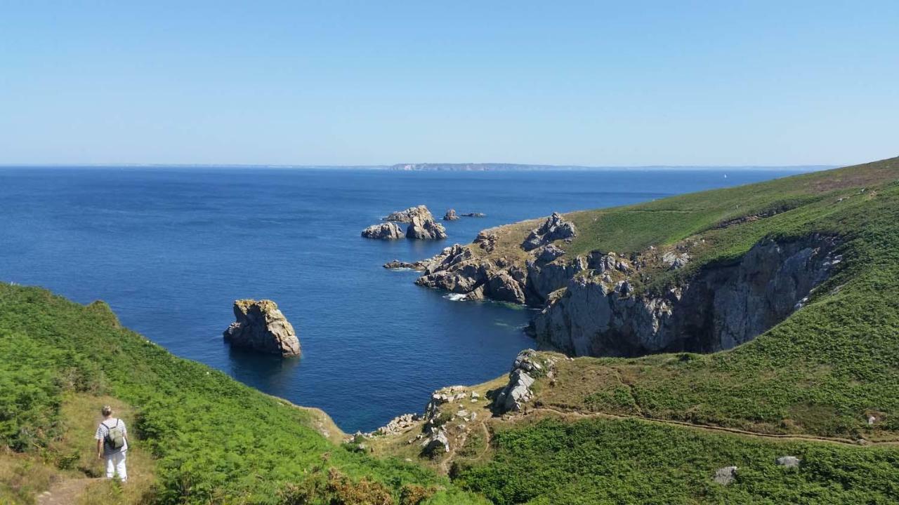 Gîte 3*** vue sur mer, pointe du Raz et terrasse Primelin Extérieur photo